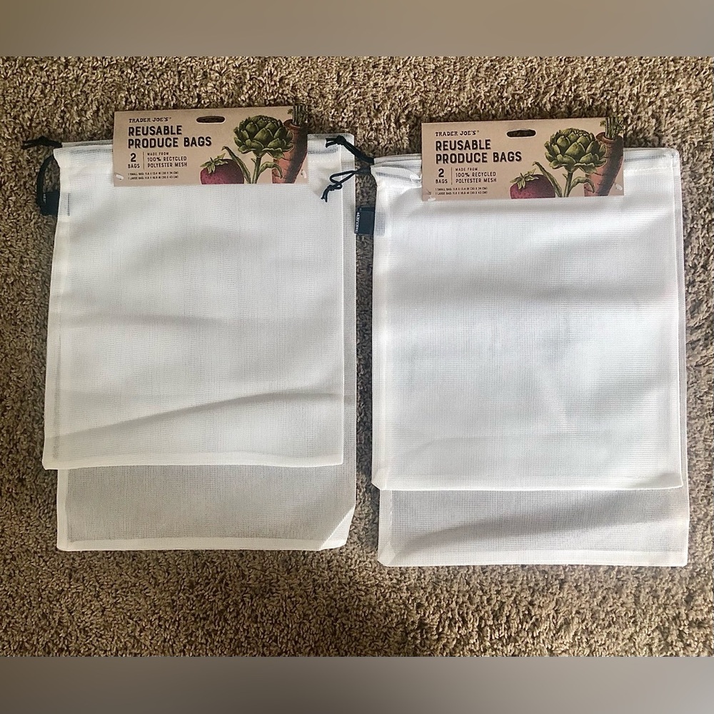 Trader Joe’s : Environment-Friendly Reusable Mesh Produce Bags